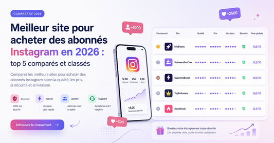 Meilleur site pour acheter des abonnés Instagram en 2026 : top 5 comparés et classés